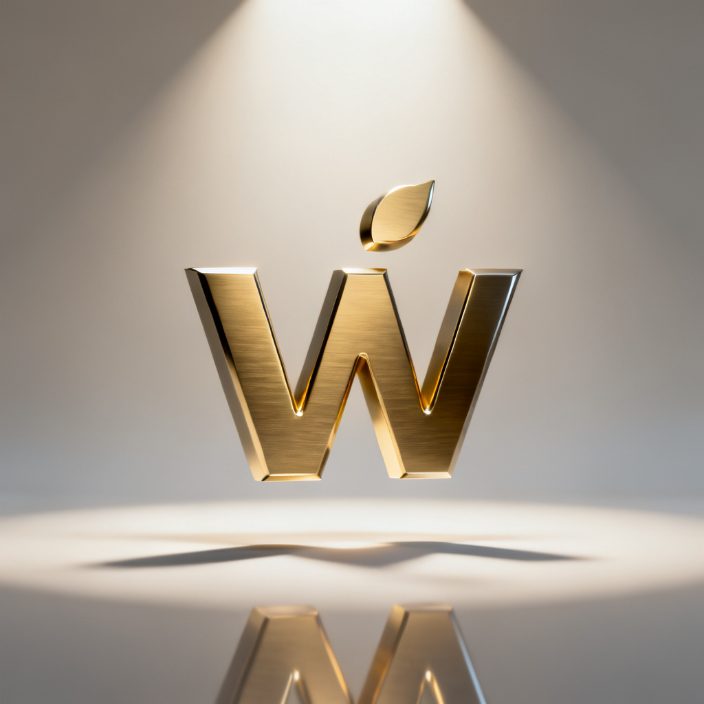 3D Typography Logo Render preview image