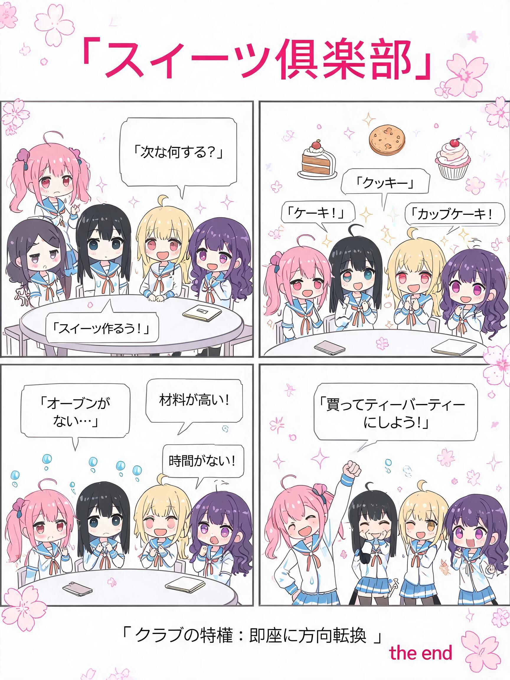 Anime Four-Panel Comic Strip preview image