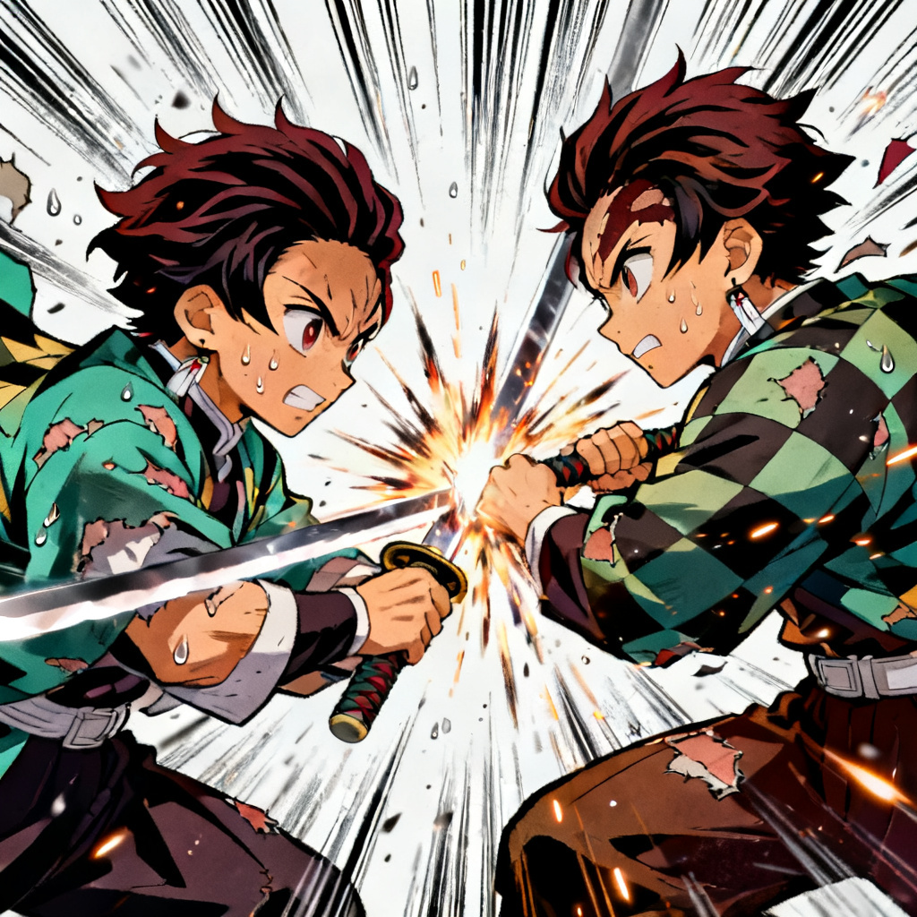 Anime Action Sequence Freeze preview image
