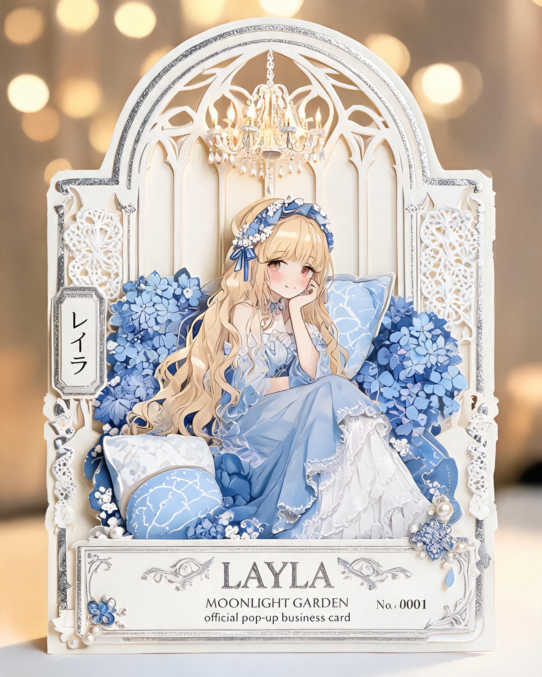 Anime Pop-up Business Card Design preview image