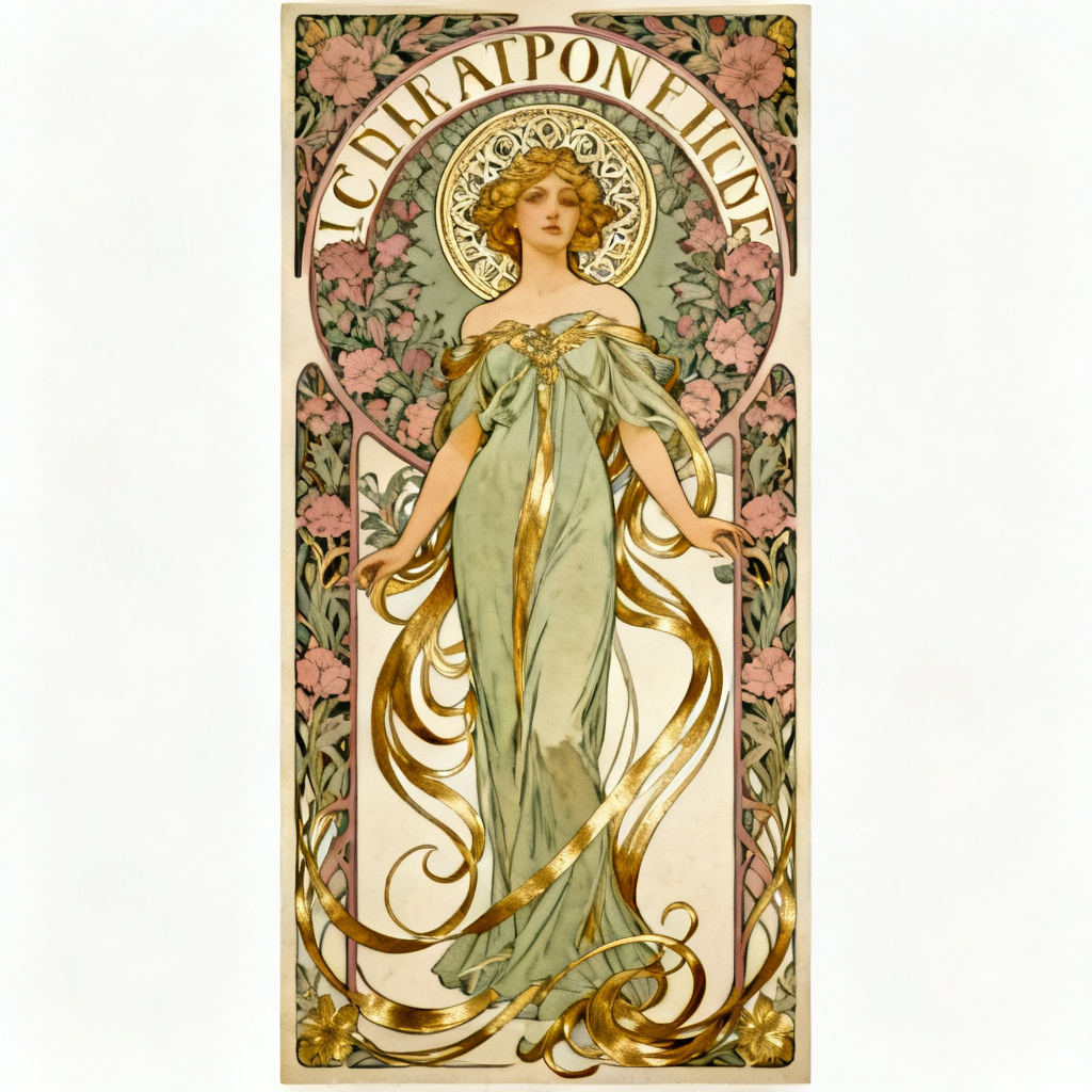 Art Nouveau Decorative Poster preview image