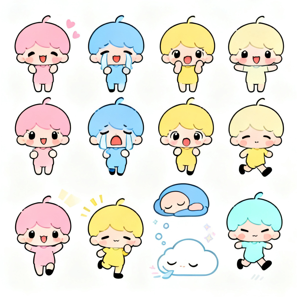 Chibi Character Design Sheet preview image