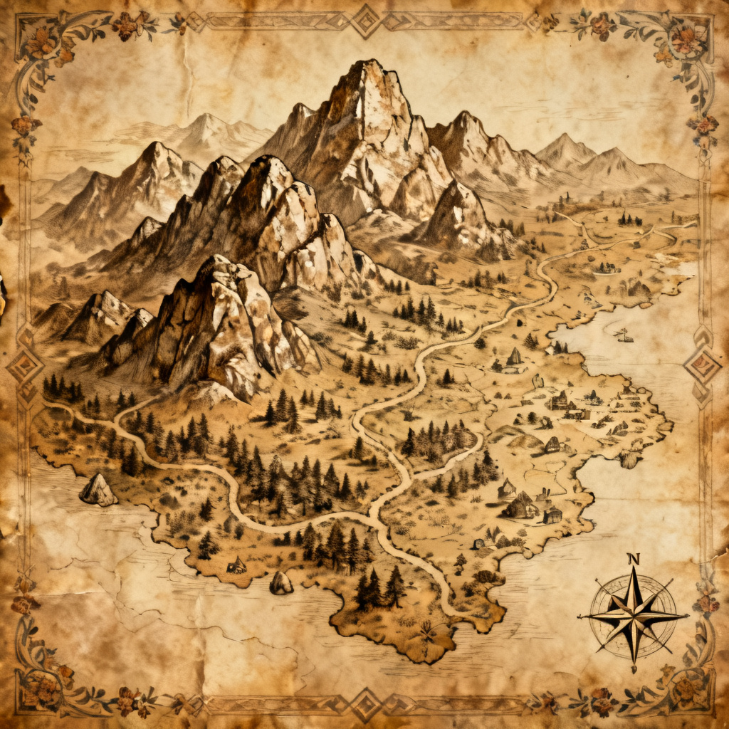 Cinematic Fantasy World Map preview image