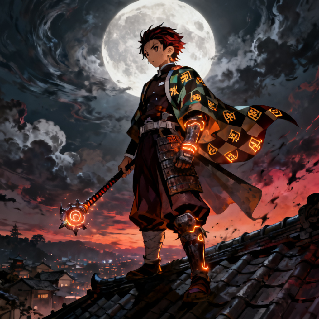 Demon Hunter Anime Portrait preview image