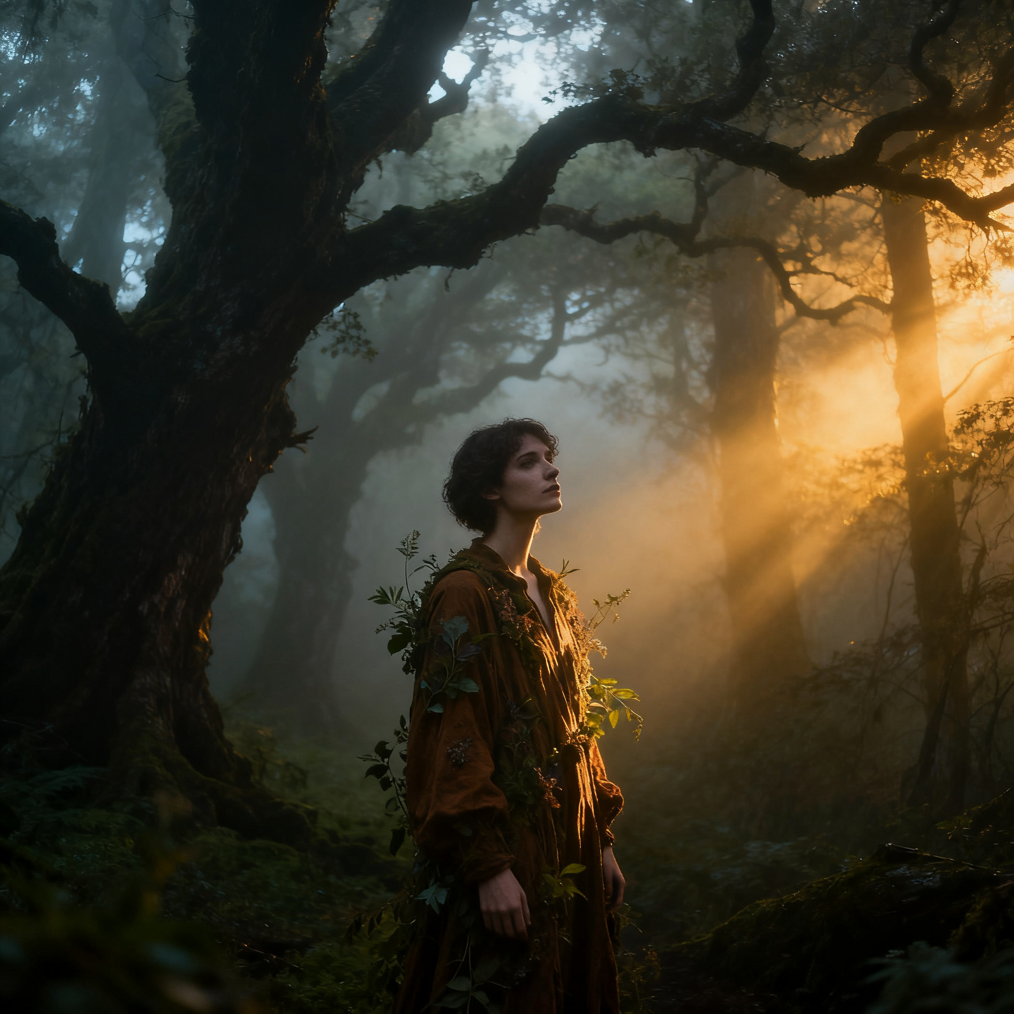 Mystical Fog Forest Portrait preview image