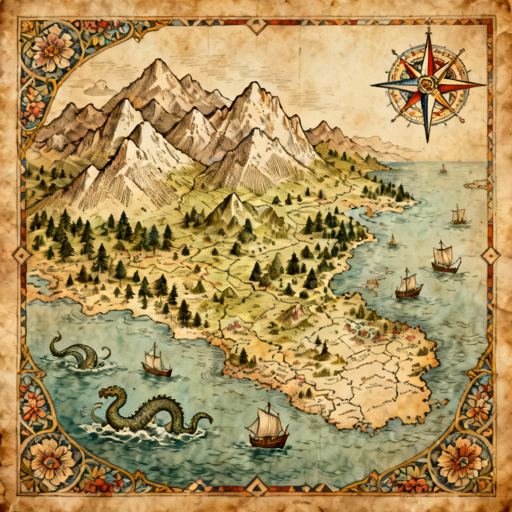 Illustrated Fantasy Map preview image