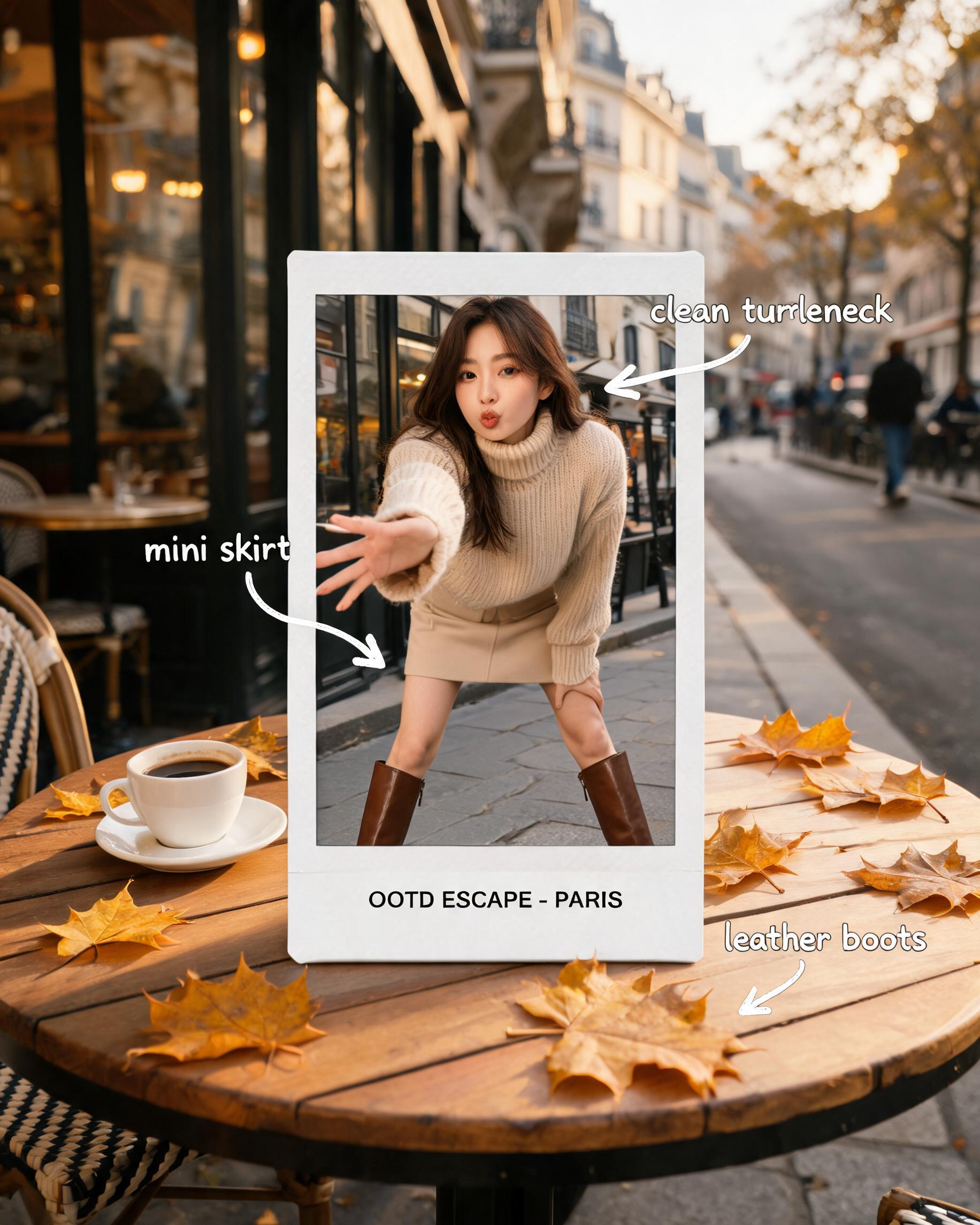 OOTD Paris Polaroid Style Annotation preview image