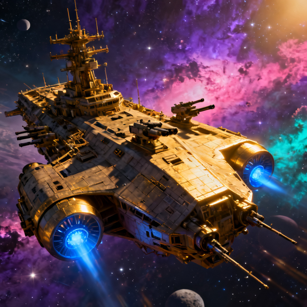 Sci-Fi Spaceship 3D Design preview image