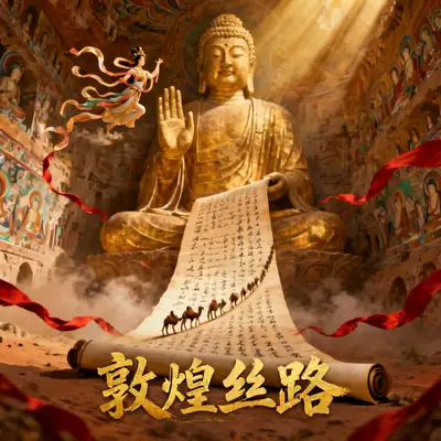 敦煌丝路史诗海报