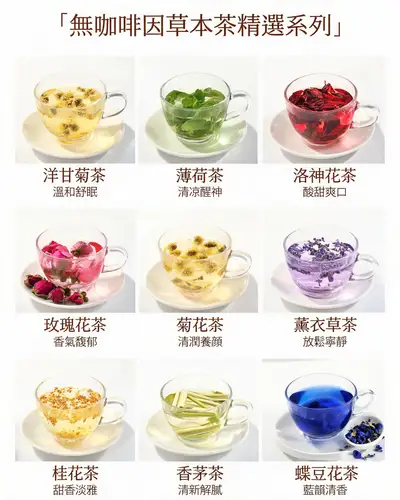无咖啡因花草茶品种图鉴