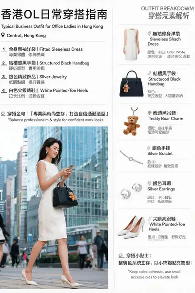 香港OL日常穿搭指南信息图