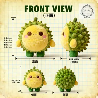 IP毛绒玩具设计蓝图