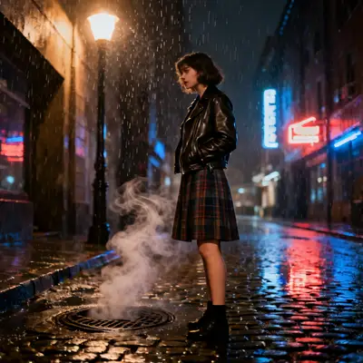 雨夜街头写真