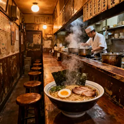 拉面店蒸汽内景