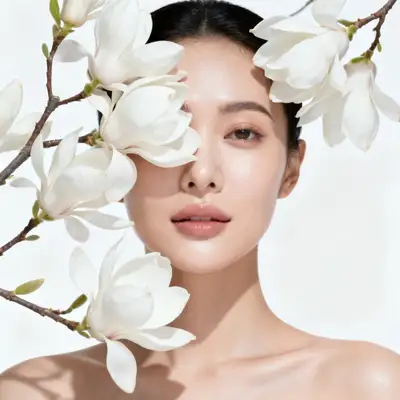 遮挡水疗美颜人像