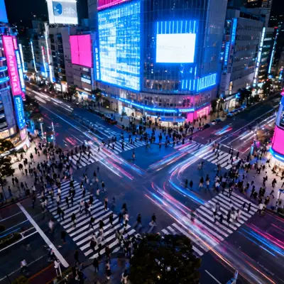 东京涩谷十字路口
