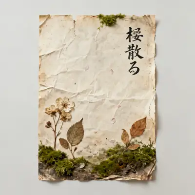 极简侘寂风诗歌海报