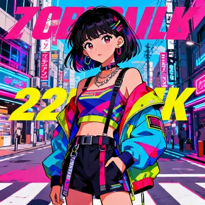 Y2K 动漫街头风模特